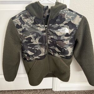The North Face Kids Green Camo Fleece Jacket